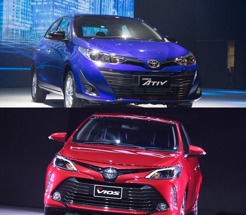 ประชันจะๆ Toyota Vios Vs. Toyota Yaris ATIV